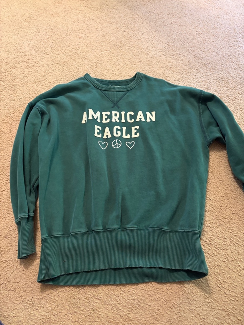 American Eagle Outfitters Green Crewneck Sweatshirt